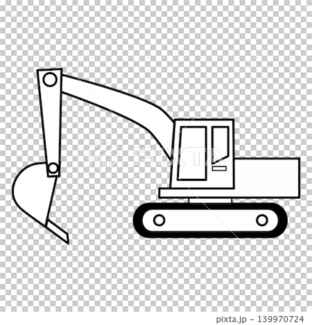 Illustration of excavator car Illustration of excavator car 139970724
