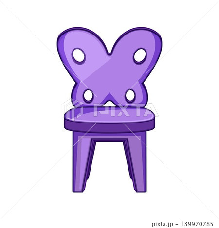 Purple butterfly chair for child seating 139970785