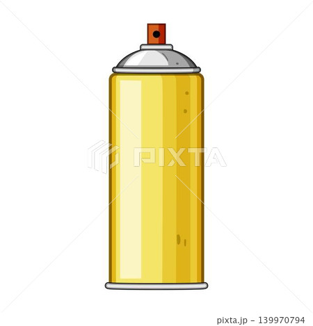 Yellow spray can object for painting and repair 139970794