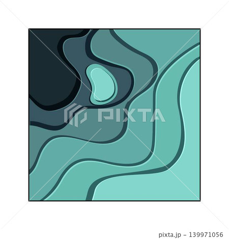 Abstract layered paper cutting art background 139971056