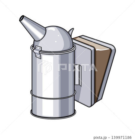 Beekeeping smoker tool protecting bees from disturbance Beekeeping smoker tool protecting bees from disturbance 139971186