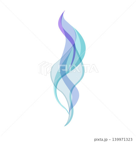 Abstract smoke waves forming a gentle dynamic flow 139971323