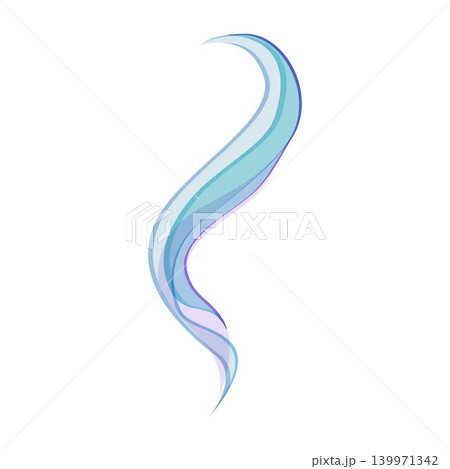 Abstract wavy blue purple smoke stream flowing Abstract wavy blue purple smoke stream flowing 139971342