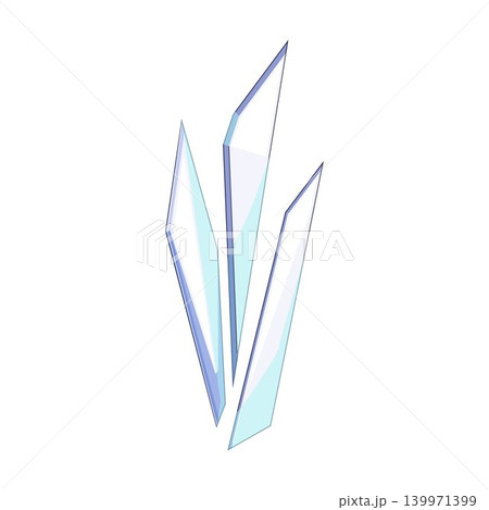 Abstract glass shards forming cold crystal design Abstract glass shards forming cold crystal design 139971399