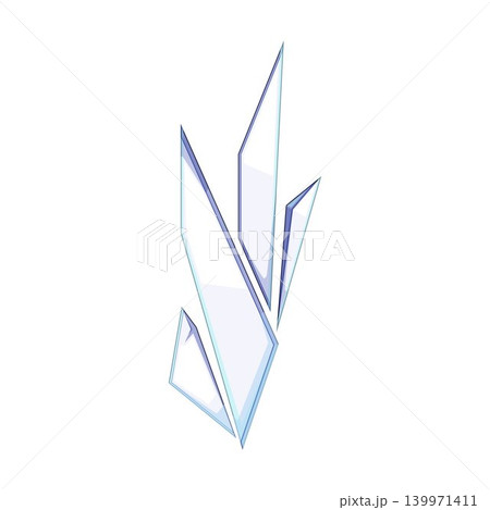 Abstract glass shards forming delicate crystal structure Abstract glass shards forming delicate crystal structure 139971411