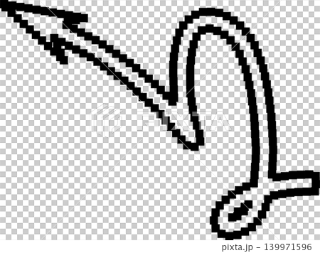 Arrows pixel different shapes and directions Arrows pixel different shapes and directions 139971596