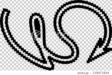 Arrows pixel different shapes and directions Arrows pixel different shapes and directions 139971604