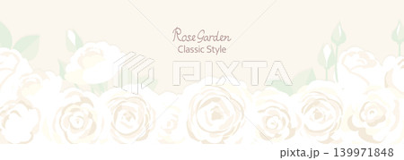クラシカルなバラの花の背景 139971848