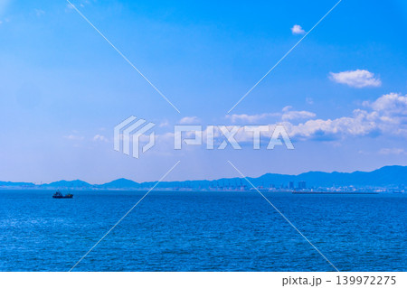 舞洲から見た大阪湾の風景 舞洲から見た大阪湾の風景 139972275