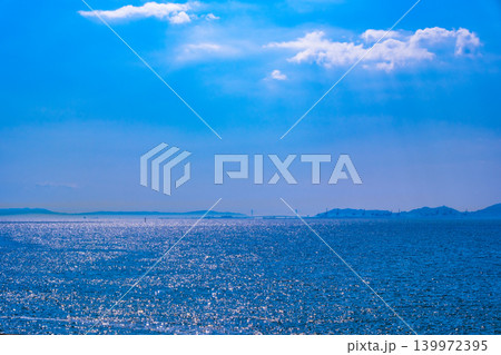 舞洲から見た大阪湾の風景 舞洲から見た大阪湾の風景 139972395