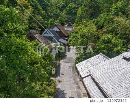 京都 かやぶき屋根がある嵯峨鳥居本の町並み 京都 かやぶき屋根がある嵯峨鳥居本の町並み 139972533