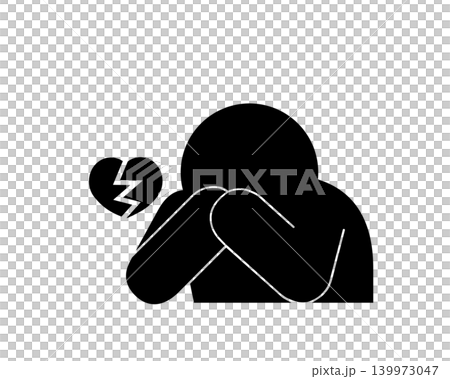 Simple illustration of a wounded person 139973047