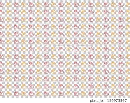 Red and orange snow rabbit background material Red and orange snow rabbit background material 139973367