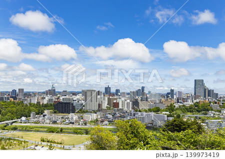 青葉城址より新緑の仙台市全景 青葉城址より新緑の仙台市全景 139973419