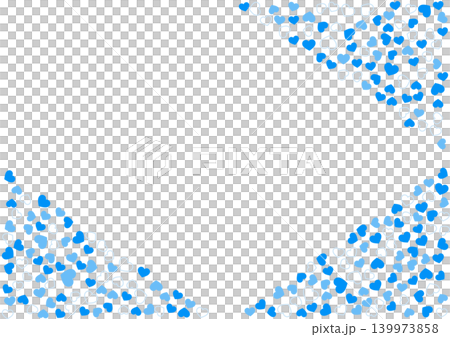 Heart pattern background Blue 3 colors border and solid color heart Heart pattern background Blue 3 colors border and solid color heart 139973858