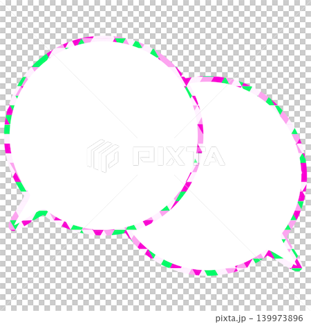 Stained glass style speech bubble, triangular pattern, overlapping conversation Stained glass style speech bubble, triangular pattern, overlapping conversation 139973896