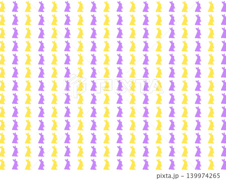 黄紫のウサギの背景素材 139974265