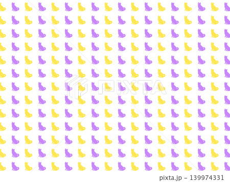 黄紫のイヌの背景素材 黄紫のイヌの背景素材 139974331