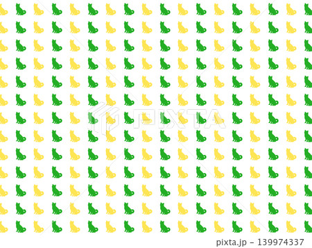 黄緑のイヌの背景素材 黄緑のイヌの背景素材 139974337
