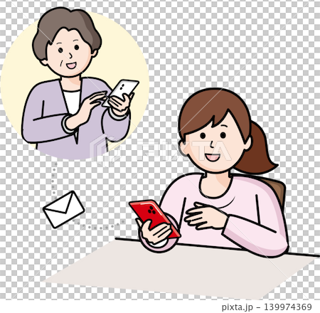 A woman checks on the safety of her family via email. 139974369