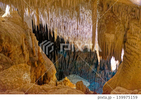 Drach Caves, Majorca Spain - Underground Stalactite and Stalagmite Formation Drach Caves, Majorca Spain - Underground Stalactite and Stalagmite Formation 139975159