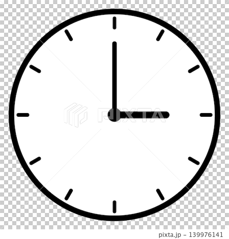 A simple clock face that shows just 3 o'clock A simple clock face that shows just 3 o'clock 139976141