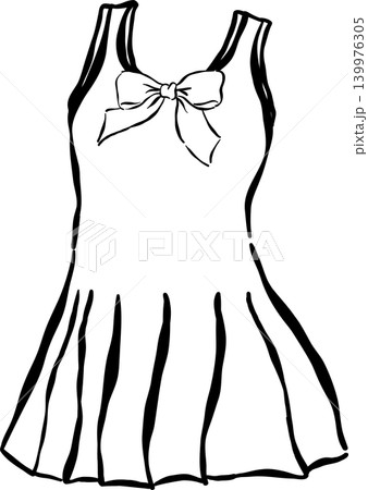 Coquette Tennis Dress Outline Whimsical Hand Drawn Coquette Tennis Dress Outline Whimsical Hand Drawn 139976305