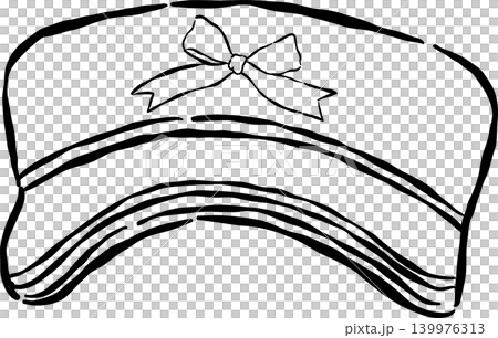 Girly Tennis Hat Outline Whimsical Hand Drawn Girly Tennis Hat Outline Whimsical Hand Drawn 139976313