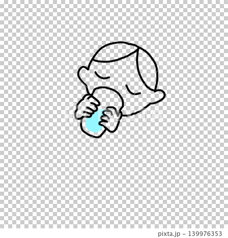 兒童飲水插圖 139976353