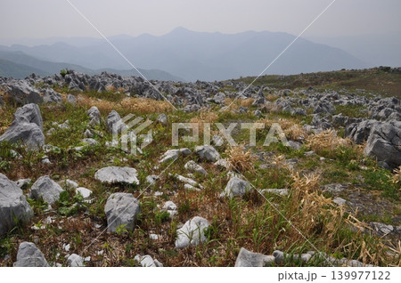 五月、四国カルストの岩の風景 139977122