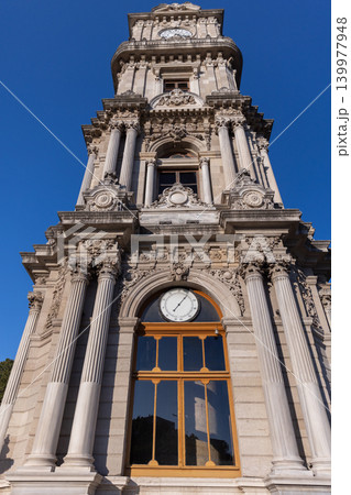 Vertical photo of Dolmabahce Clock Tower. Istanbul, Turkey Vertical photo of Dolmabahce Clock Tower. Istanbul, Turkey 139977948