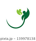 Eco Circle Leaf Growth Logo 139978138