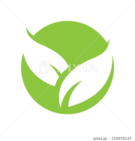 Eco Agriculture Leaf Symbol Design Eco Agriculture Leaf Symbol Design 139978147