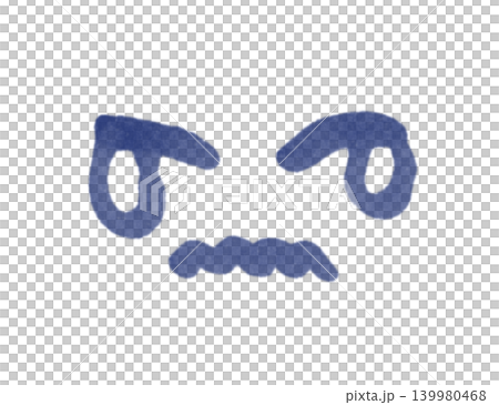 A cute crying face drawn with a soft marker. A cute crying face drawn with a soft marker. 139980468
