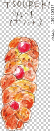 色鉛筆で描いたツレーキ パン 色鉛筆で描いたツレーキ パン 139980537