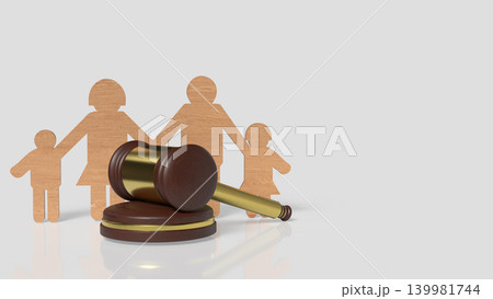 Family Law And Child Custody Protection 3d render. Family Law And Child Custody Protection 3d render. 139981744