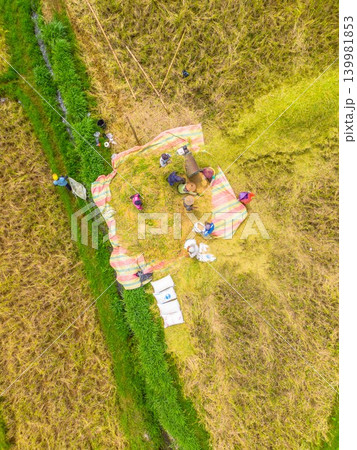 The natural beauty of the Indonesian mountains with beautiful tropical forests at sunrise The natural beauty of the Indonesian mountains with beautiful tropical forests at sunrise 139981853