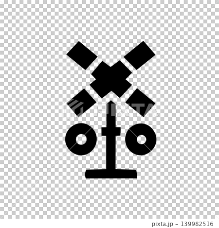 踏切の交通アイコンイラスト 139982516
