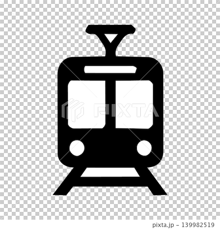 路面電車の交通アイコンイラスト 139982519