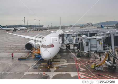 April 24 2026 Passenger Aircraft Docked At Hong Kong Airport April 24 2026 Passenger Aircraft Docked At Hong Kong Airport 139982566