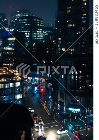 バンクーバー・チャイナタウン 夜景 バンクーバー・チャイナタウン 夜景 139983465