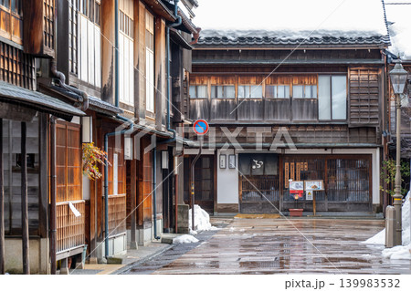 石川県・金沢 ひがし茶屋町の街並み 139983532