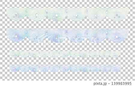 水彩風格彩色蕾絲線材 水彩風格彩色蕾絲線材 139983995