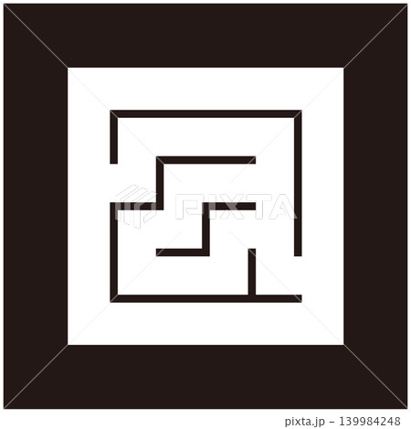 家紋-角字-日(ひ) 家紋-角字-日(ひ) 139984248