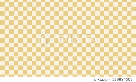 金色の市松模様の和風背景素材イラスト 139984505