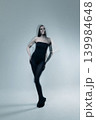 Woman embodying movement and identity with ghosting effect 139984648