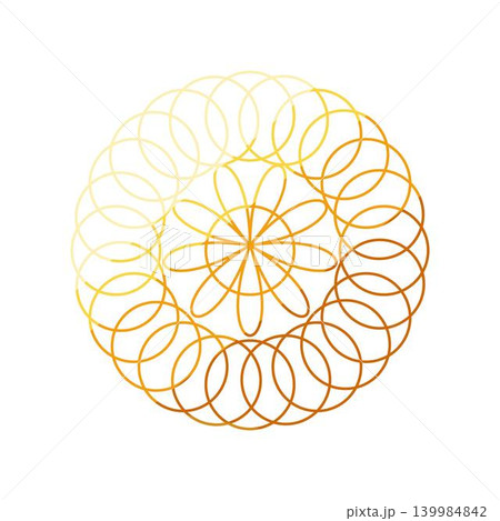 Sacred geometry golden circle spiritual mandala symbol Sacred geometry golden circle spiritual mandala symbol 139984842