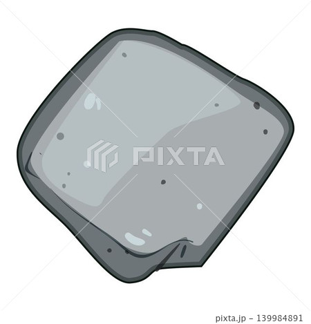 Smooth gray stone drawing illustrating nature element Smooth gray stone drawing illustrating nature element 139984891