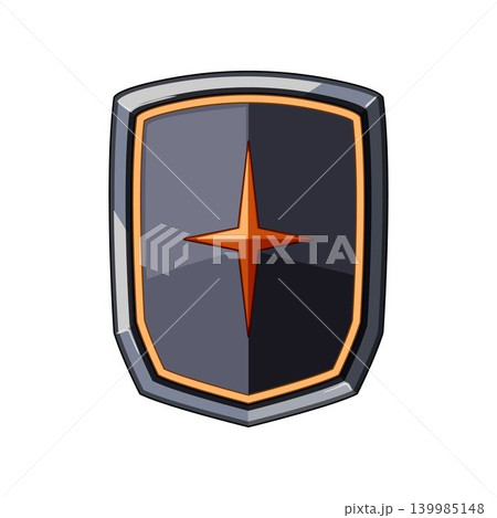 Magic shield icon presenting game asset protection 139985148