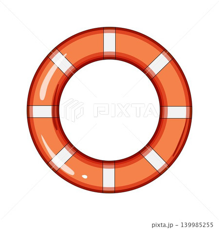Orange lifebuoy buoy saving safety equipment floating Orange lifebuoy buoy saving safety equipment floating 139985255